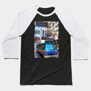 Hong Kong Buses And Signs Baseball T-Shirt